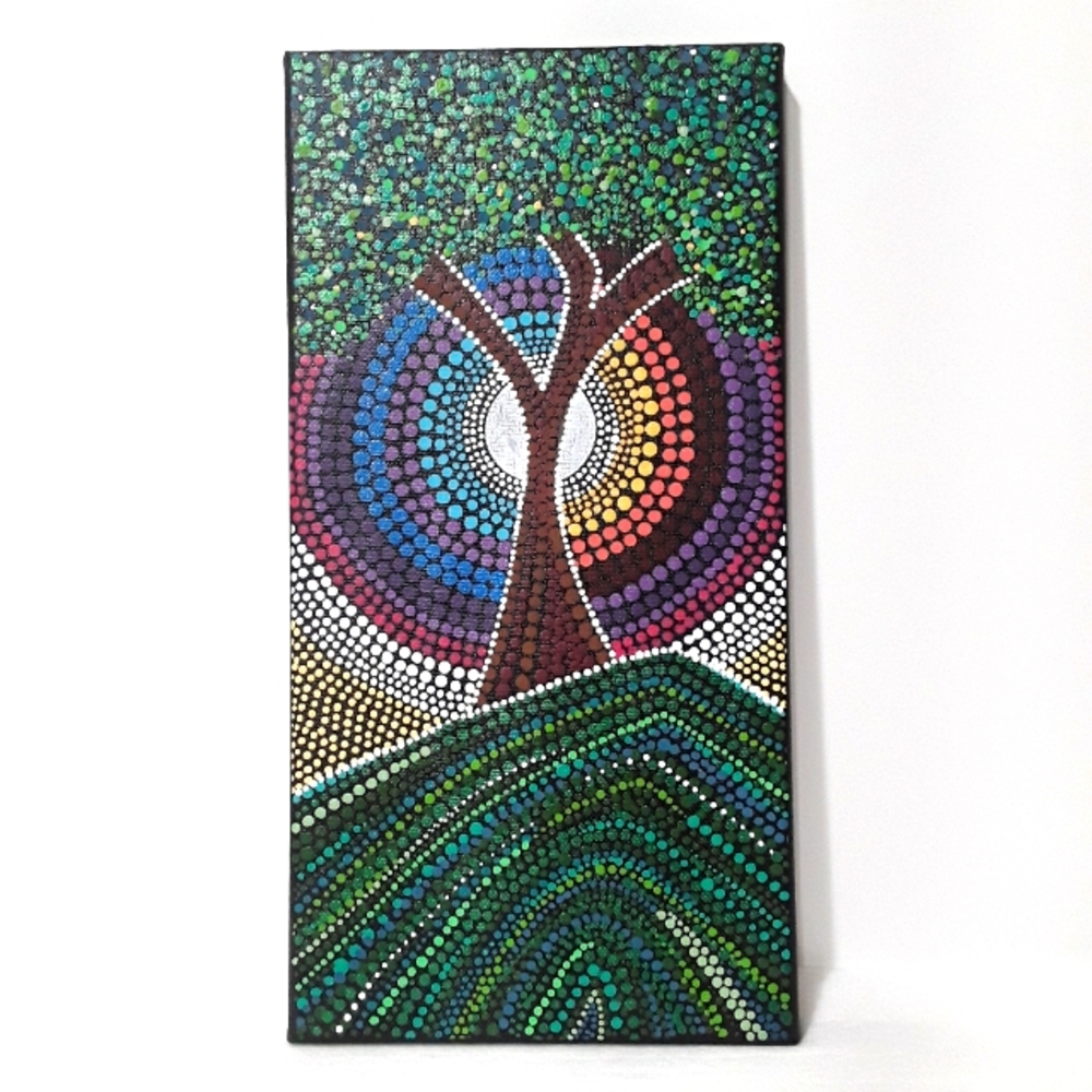 🎨 Mandala Tree Dot Painting